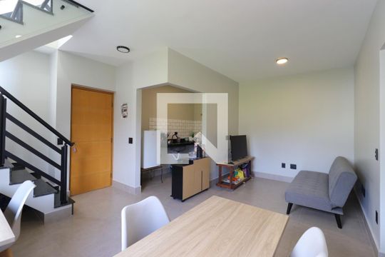 Sala de apartamento à venda com 2 quartos, 105m² em Parque Sao Vicente, Santo André