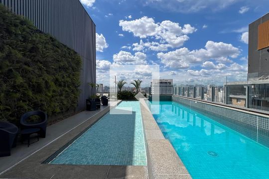 Áreas comum  - Piscina de apartamento à venda com 1 quarto, 50m² em Pinheiros, São Paulo