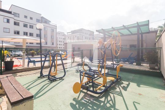 Área comum - Academia de apartamento para alugar com 3 quartos, 62m² em Vila Mogilar, Mogi das Cruzes
