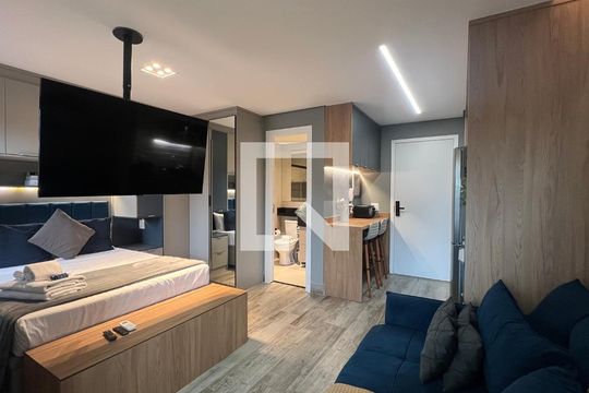 Sala de kitnet/studio para alugar com 1 quarto, 27m² em Pinheiros, São Paulo