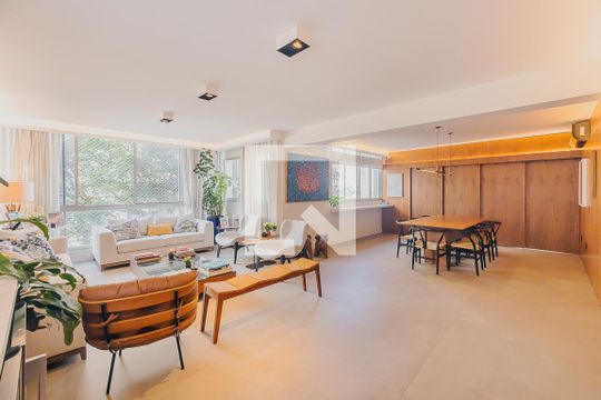 Sala de apartamento para alugar com 3 quartos, 170m² em Cerqueira César, São Paulo