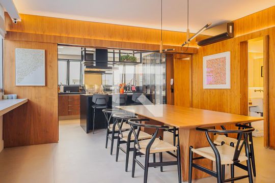 Cozinha de apartamento para alugar com 3 quartos, 170m² em Cerqueira César, São Paulo