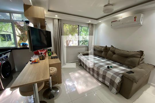 Sala - Cozinha de apartamento à venda com 3 quartos, 64m² em Jacarepaguá, Rio de Janeiro