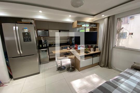 Sala - Cozinha de apartamento à venda com 3 quartos, 64m² em Jacarepaguá, Rio de Janeiro