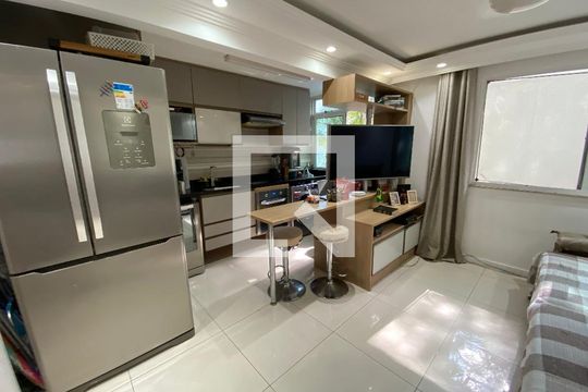Sala - Cozinha de apartamento à venda com 3 quartos, 64m² em Jacarepaguá, Rio de Janeiro