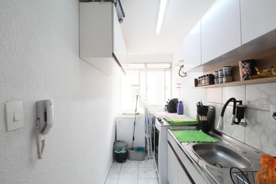 Cozinha de apartamento à venda com 3 quartos, 66m² em Super Quadra Morumbi, São Paulo