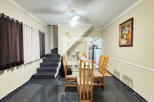 Sala - Sala de Jantar de casa à venda com 3 quartos, 194m² em Jardim das Maravilhas, Santo André