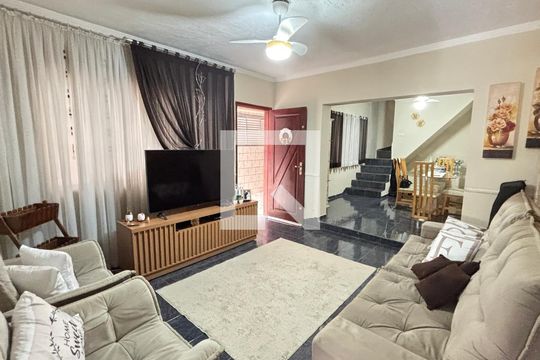 Sala - Sala de Jantar de casa à venda com 3 quartos, 194m² em Jardim das Maravilhas, Santo André