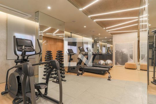 Área comum - Academia de kitnet/studio para alugar com 1 quarto, 24m² em Campo Belo, São Paulo