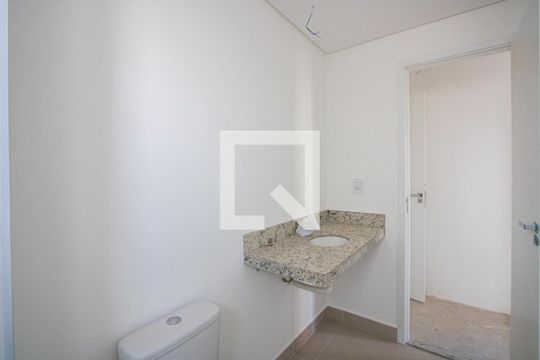 Banheiro da Suíte 2 de apartamento à venda com 3 quartos, 178m² em Jardim, Santo André