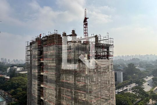 Vista de apartamento à venda com 1 quarto, 44m² em Indianópolis, São Paulo