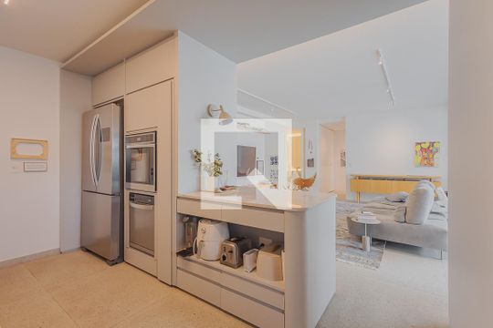 Cozinha e Área de Serviço de apartamento à venda com 3 quartos, 124m² em Jardim Paulistano, São Paulo