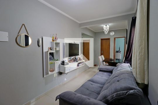 Sala de apartamento à venda com 2 quartos, 76m² em Jardim Cristiane, Santo André