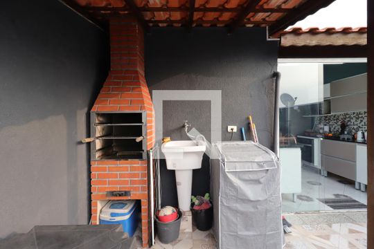 Área Gourmet de apartamento à venda com 2 quartos, 76m² em Jardim Cristiane, Santo André