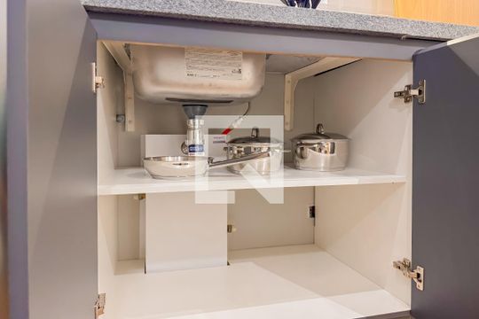 Cozinha de kitnet/studio à venda com 1 quarto, 26m² em Vila Mariana, São Paulo
