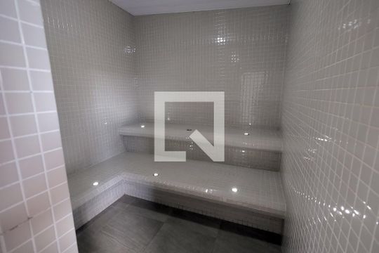 Área comum - Spa de apartamento para alugar com 3 quartos, 107m² em Vila Homero Thon, Santo André