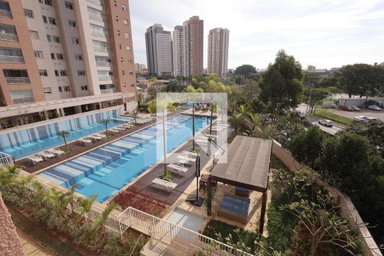 Vista da Suíte 2 de apartamento para alugar com 3 quartos, 107m² em Vila Homero Thon, Santo André