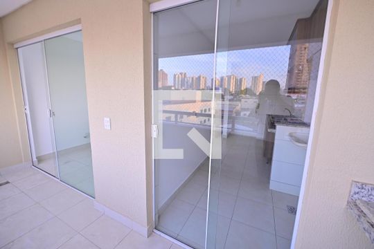 Varanda da Sala de apartamento para alugar com 2 quartos, 63m² em Parque Amazonia, Goiânia