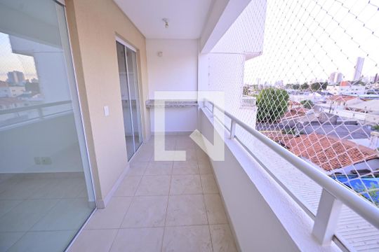 Varanda da Sala de apartamento para alugar com 2 quartos, 63m² em Parque Amazonia, Goiânia