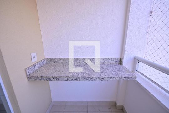 Varanda da Sala de apartamento para alugar com 2 quartos, 63m² em Parque Amazonia, Goiânia
