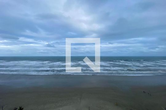 Vista da Sacada Sala de apartamento para alugar com 2 quartos, 81m² em Vila Caiçara, Praia Grande