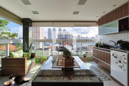Varanda da Sala de apartamento à venda com 3 quartos, 150m² em Vila Margarida, São Bernardo do Campo