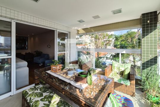 Varanda da Sala de apartamento à venda com 3 quartos, 150m² em Vila Margarida, São Bernardo do Campo