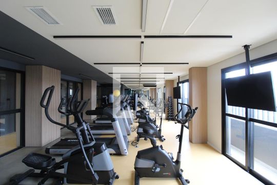 Área Comum - Academia de apartamento para alugar com 1 quarto, 24m² em Indianópolis, São Paulo