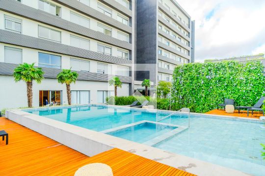 Área comum - Piscina de apartamento à venda com 1 quarto, 35m² em Teresópolis, Porto Alegre