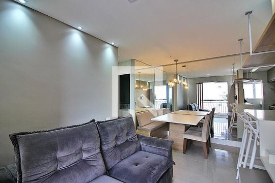 Sala de apartamento para alugar com 2 quartos, 56m² em Planalto, São Bernardo do Campo