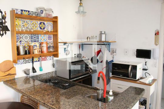 Cozinha de apartamento à venda com 1 quarto, 46m² em Campos Elíseos, São Paulo