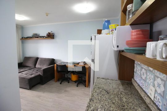 Cozinha de apartamento à venda com 1 quarto, 35m² em Centro, Osasco