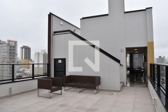 Área comum de kitnet/studio para alugar com 1 quarto, 22m² em Centro, Curitiba