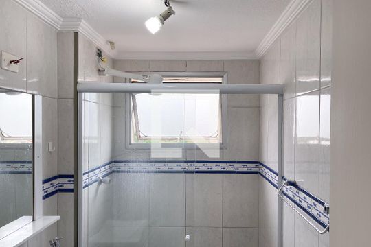 Banheiro Social de apartamento à venda com 2 quartos, 62m² em Nova Petrópolis, São Bernardo do Campo