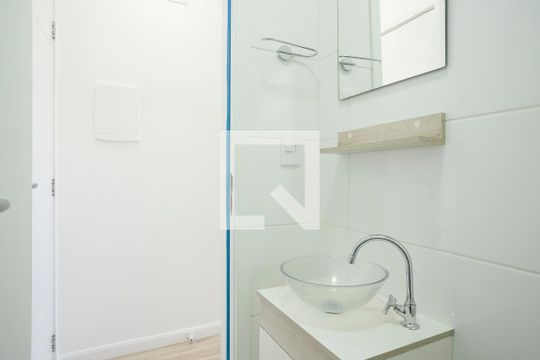 Lavabo de apartamento para alugar com 1 quarto, 50m² em Barcelona, São Caetano do Sul