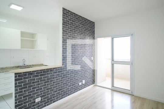 Sala de apartamento para alugar com 1 quarto, 50m² em Barcelona, São Caetano do Sul