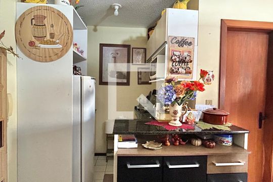 Cozinha de kitnet/studio à venda com 1 quarto, 30m² em Centro, São Leopoldo