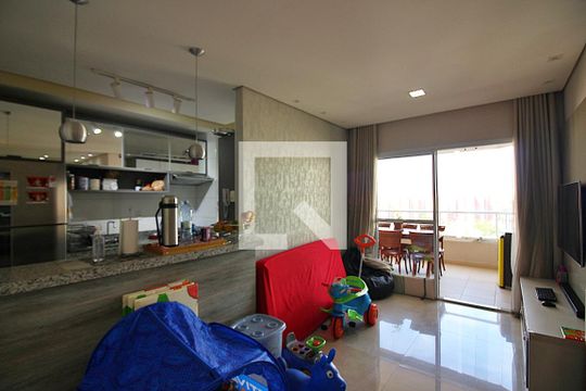 Sala de apartamento à venda com 2 quartos, 77m² em Vila Caminho do Mar, São Bernardo do Campo