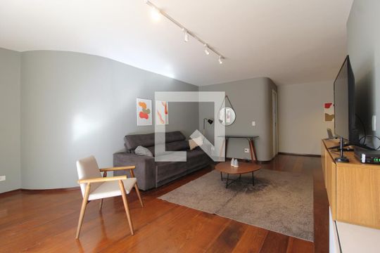 Sala de apartamento para alugar com 3 quartos, 122m² em Vila Olímpia, São Paulo