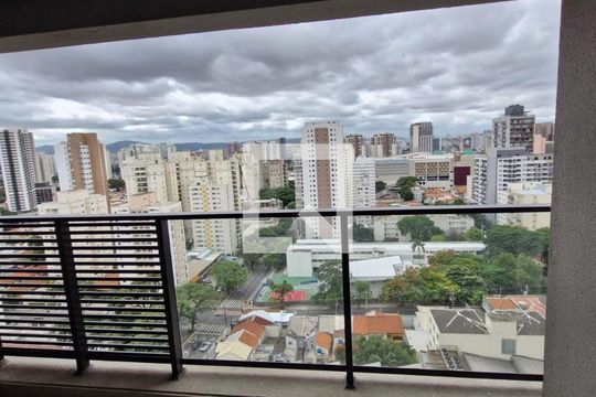 vista da Sacada de kitnet/studio à venda com 1 quarto, 27m² em Pompeia, São Paulo