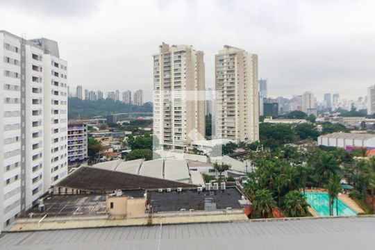Varanda Vista  de apartamento para alugar com 2 quartos, 67m² em Santo Amaro, São Paulo