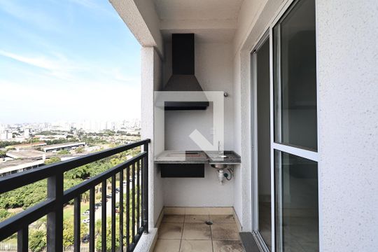 Varanda gourmet de apartamento à venda com 2 quartos, 48m² em Utinga, Santo André