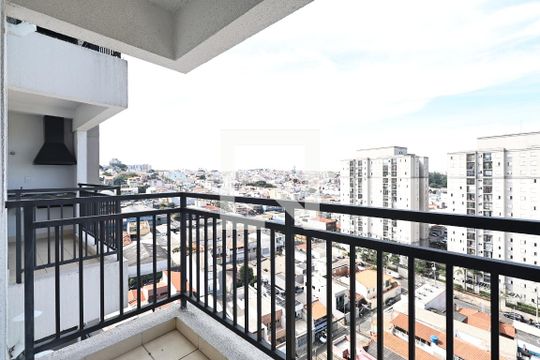 Varanda gourmet de apartamento à venda com 2 quartos, 48m² em Utinga, Santo André