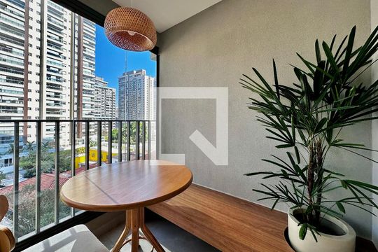 Varanda de apartamento para alugar com 1 quarto, 53m² em Jardim das Acacias, São Paulo