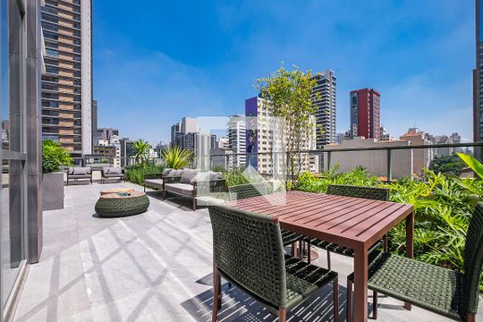 Área comum de apartamento para alugar com 1 quarto, 46m² em Pinheiros, São Paulo