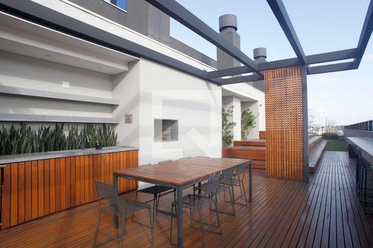 Área Comum - Rooftop 2 Churrasqueira de kitnet/studio para alugar com 1 quarto, 26m² em Rio Branco, Porto Alegre