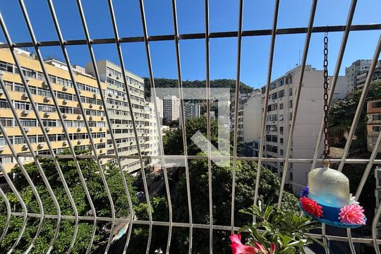 Sala - vista de apartamento à venda com 2 quartos, 90m² em Copacabana, Rio de Janeiro