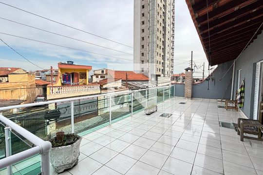 Varanda da Suíte de casa à venda com 3 quartos, 225m² em Vila Humaita, Santo André