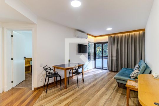 Sala de apartamento para alugar com 1 quarto, 49m² em Santa Cecilia, São Paulo