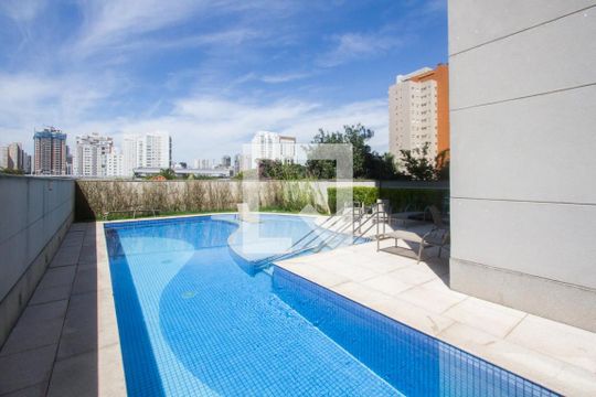 Área comum - Piscina de apartamento para alugar com 1 quarto, 42m² em Cidade Monções, São Paulo